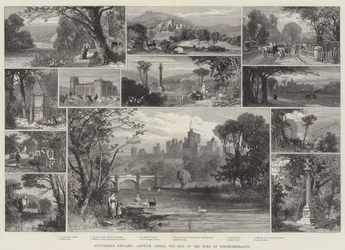 Malownicza Anglia, zamek Alnwick, siedziba księcia Northumberland